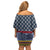 Toghu Bamenda Off Shoulder Short Dress Cameroon North West Traditional Pattern
