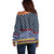 Toghu Bamenda Off Shoulder Sweater Cameroon North West Traditional Pattern