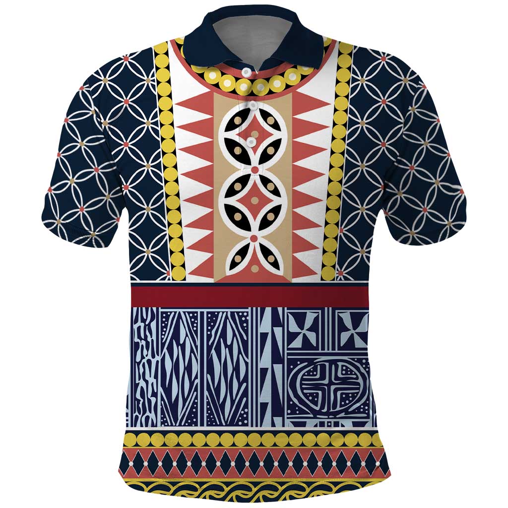 Toghu Bamenda Polo Shirt Cameroon North West Traditional Pattern