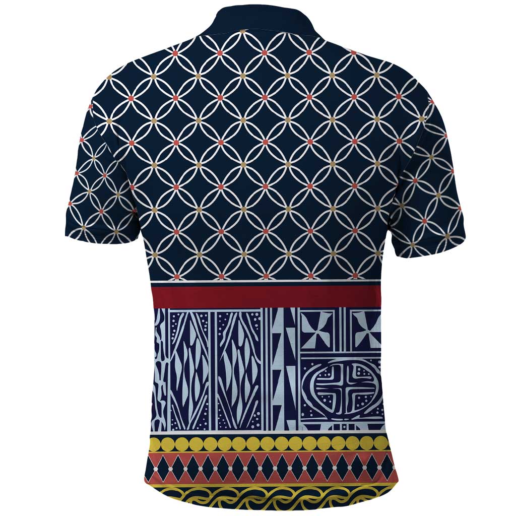 Toghu Bamenda Polo Shirt Cameroon North West Traditional Pattern