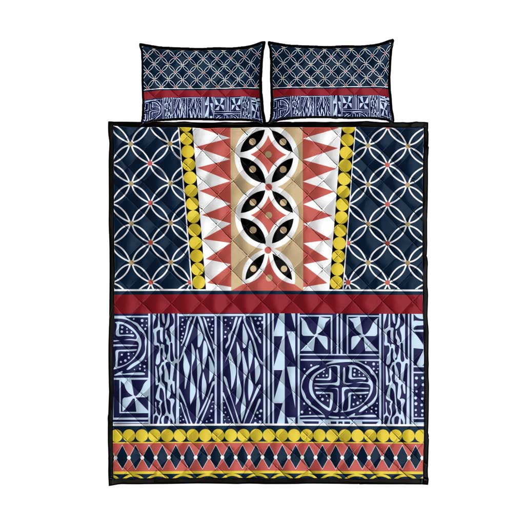 Toghu Bamenda Quilt Bed Set Cameroon North West Traditional Pattern