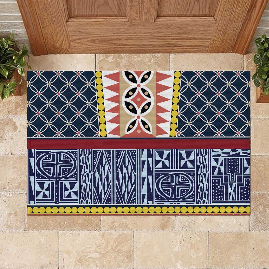 Toghu Bamenda Rubber Doormat Cameroon North West Traditional Pattern
