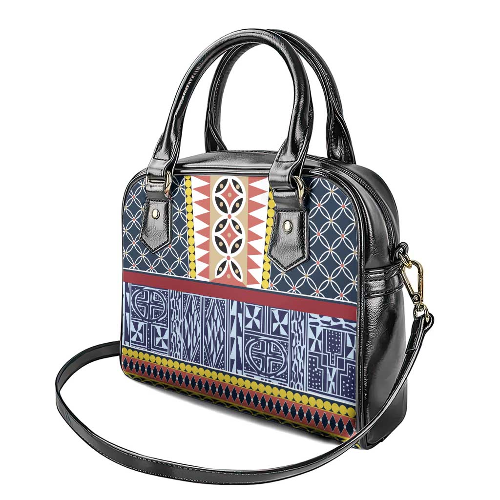 Toghu Bamenda Shoulder Handbag Cameroon North West Traditional Pattern