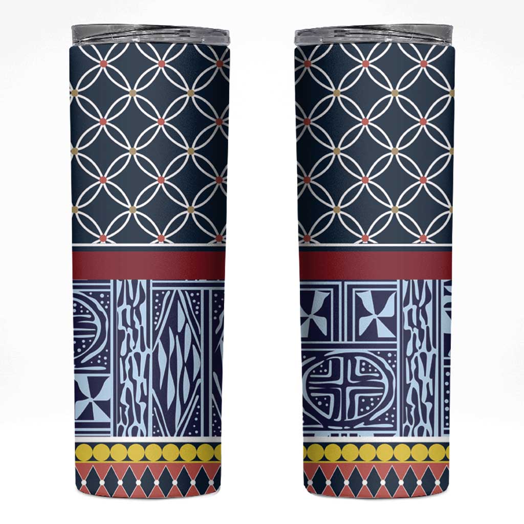 Toghu Bamenda Skinny Tumbler Cameroon North West Traditional Pattern