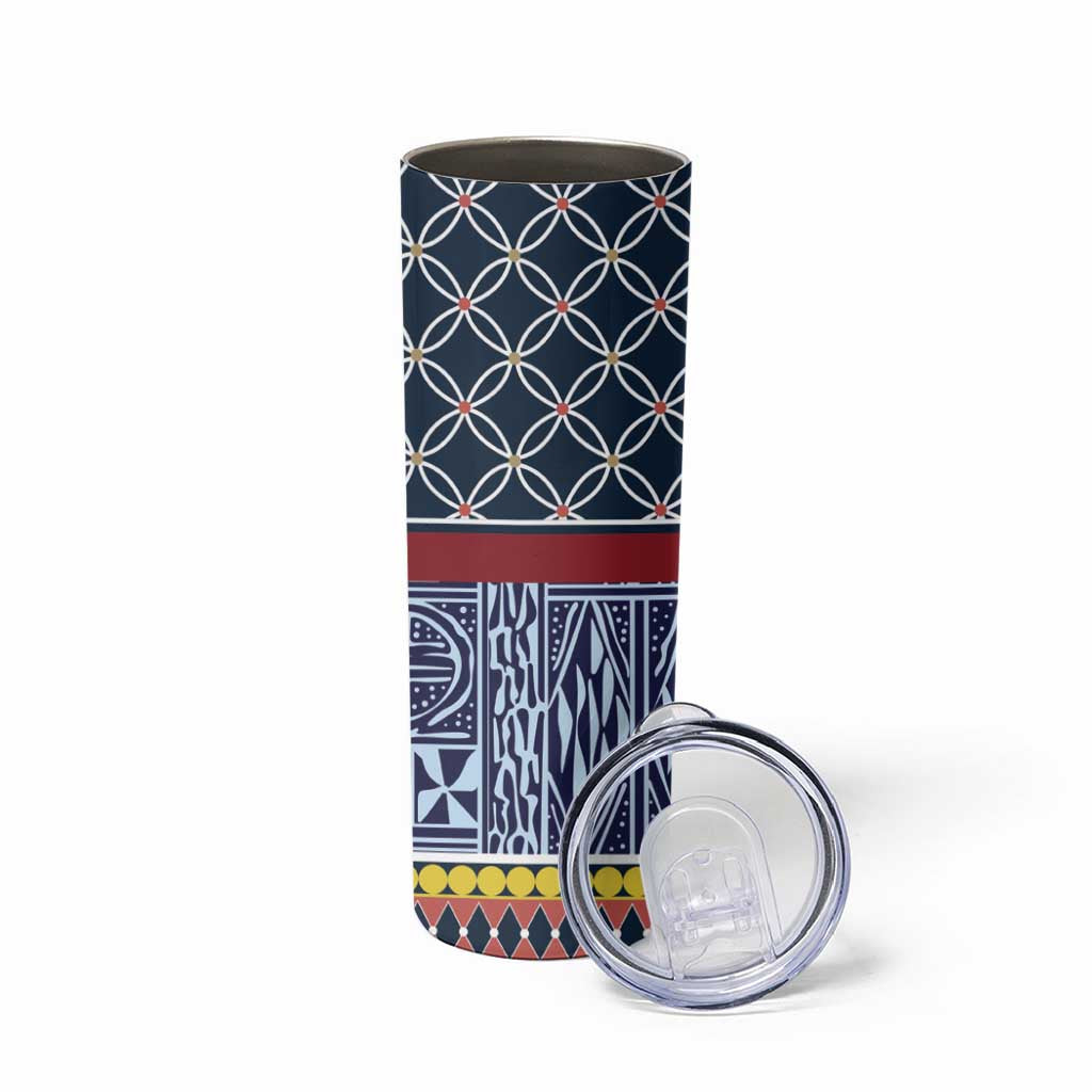 Toghu Bamenda Skinny Tumbler Cameroon North West Traditional Pattern