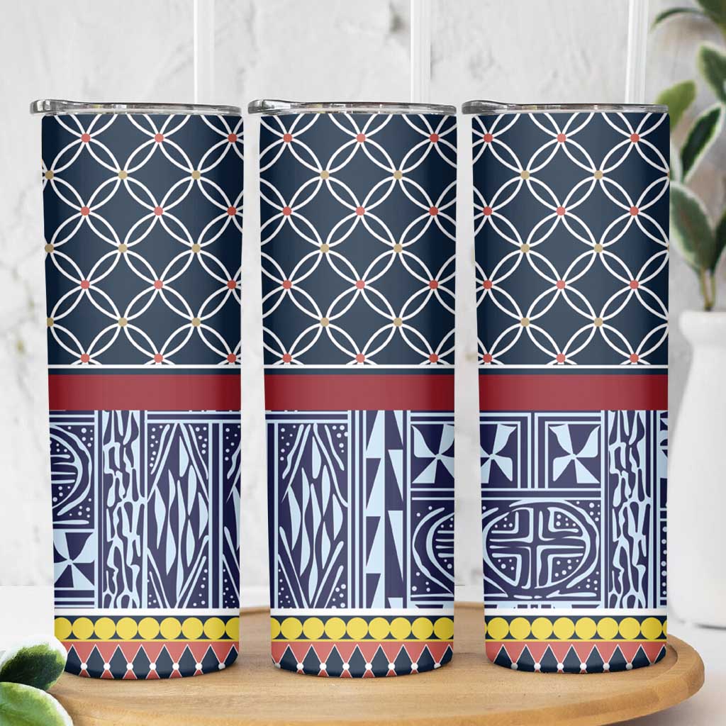 Toghu Bamenda Skinny Tumbler Cameroon North West Traditional Pattern