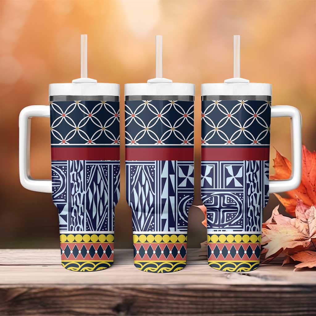 Toghu Bamenda Tumbler With Handle Cameroon North West Traditional Pattern