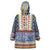 Toghu Bamenda Wearable Blanket Hoodie Cameroon North West Traditional Pattern