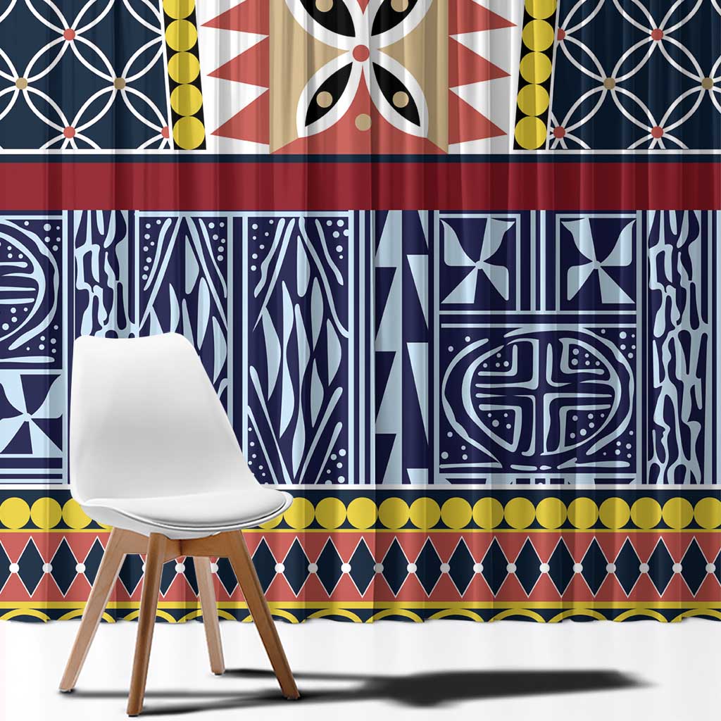 Toghu Bamenda Window Curtain Cameroon North West Traditional Pattern