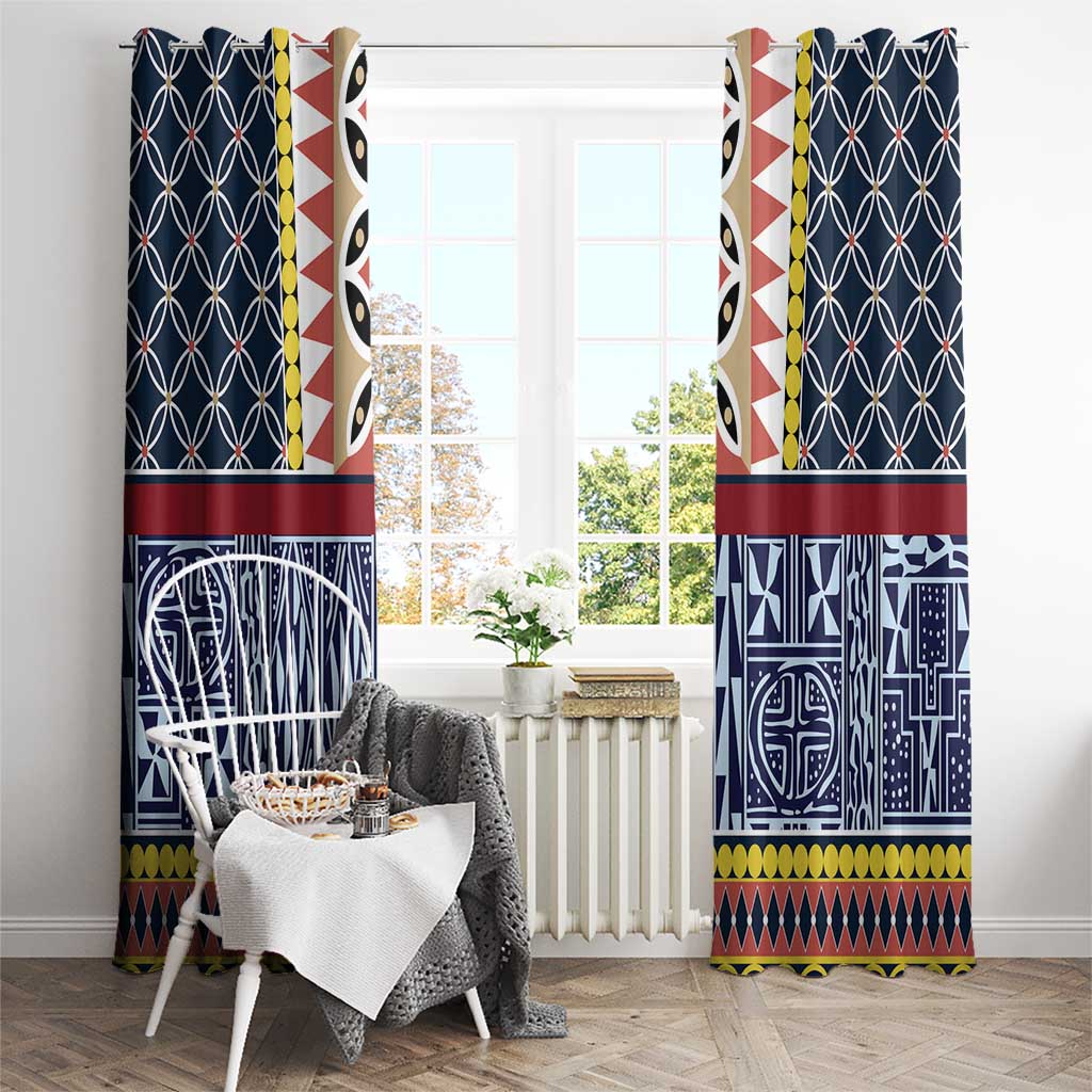 Toghu Bamenda Window Curtain Cameroon North West Traditional Pattern