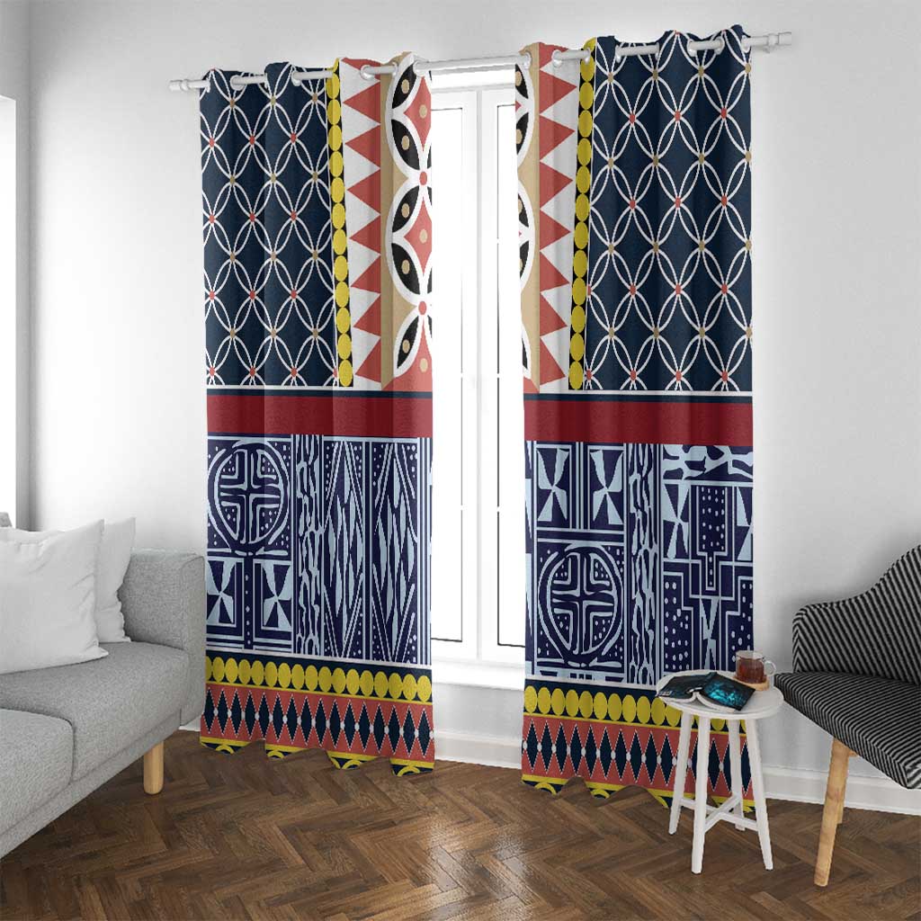 Toghu Bamenda Window Curtain Cameroon North West Traditional Pattern