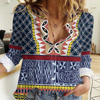 Toghu Bamenda Women Casual Shirt Cameroon North West Traditional Pattern