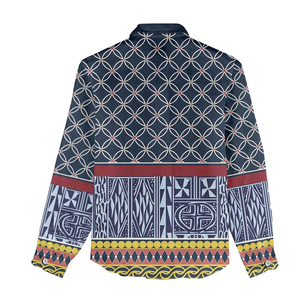 Toghu Bamenda Women Casual Shirt Cameroon North West Traditional Pattern