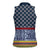 Toghu Bamenda Women Sleeveless Polo Shirt Cameroon North West Traditional Pattern