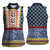 Toghu Bamenda Women Sleeveless Polo Shirt Cameroon North West Traditional Pattern