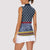 Toghu Bamenda Women Sleeveless Polo Shirt Cameroon North West Traditional Pattern