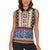 Toghu Bamenda Women Sleeveless Polo Shirt Cameroon North West Traditional Pattern