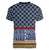 Toghu Bamenda Women V-Neck T-Shirt Cameroon North West Traditional Pattern