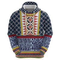 Toghu Bamenda Zip Hoodie Cameroon North West Traditional Pattern
