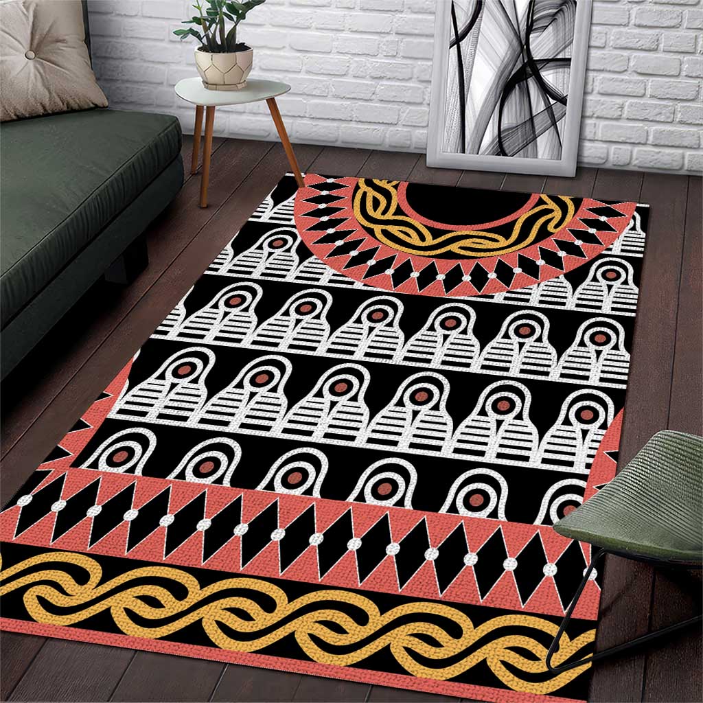 Cameroon Toghu Traditional Pattern Area Rug
