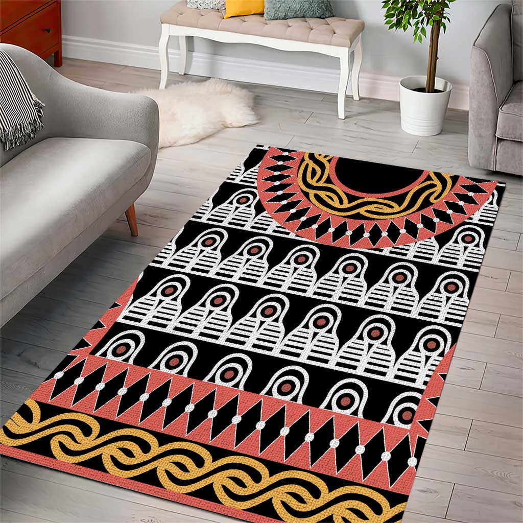 Cameroon Toghu Traditional Pattern Area Rug