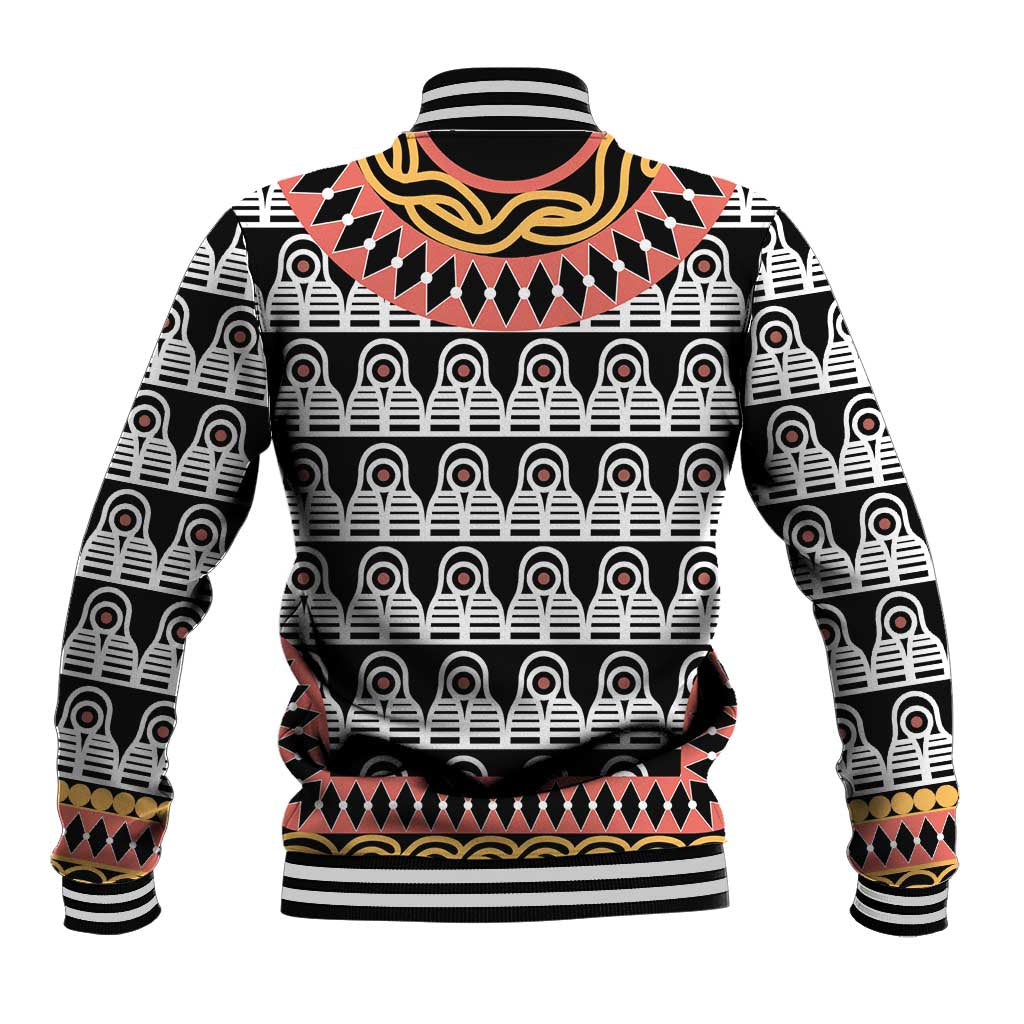 Cameroon Toghu Traditional Pattern Baseball Jacket
