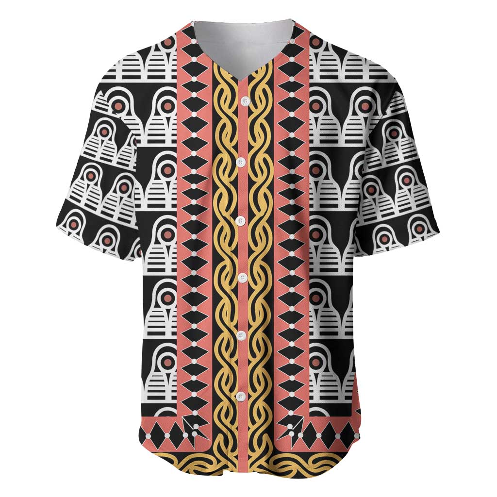 Cameroon Toghu Traditional Pattern Baseball Jersey