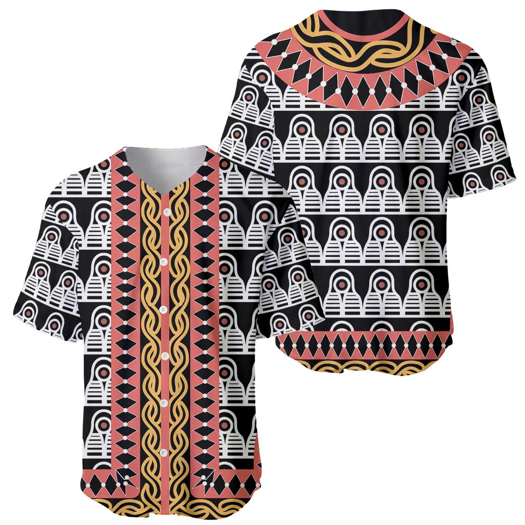 Cameroon Toghu Traditional Pattern Baseball Jersey
