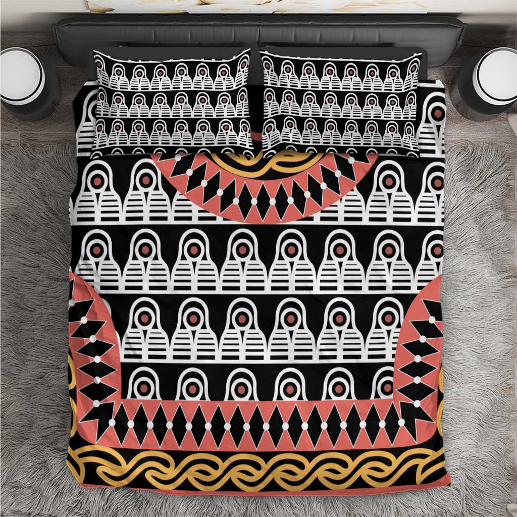 Cameroon Toghu Traditional Pattern Bedding Set