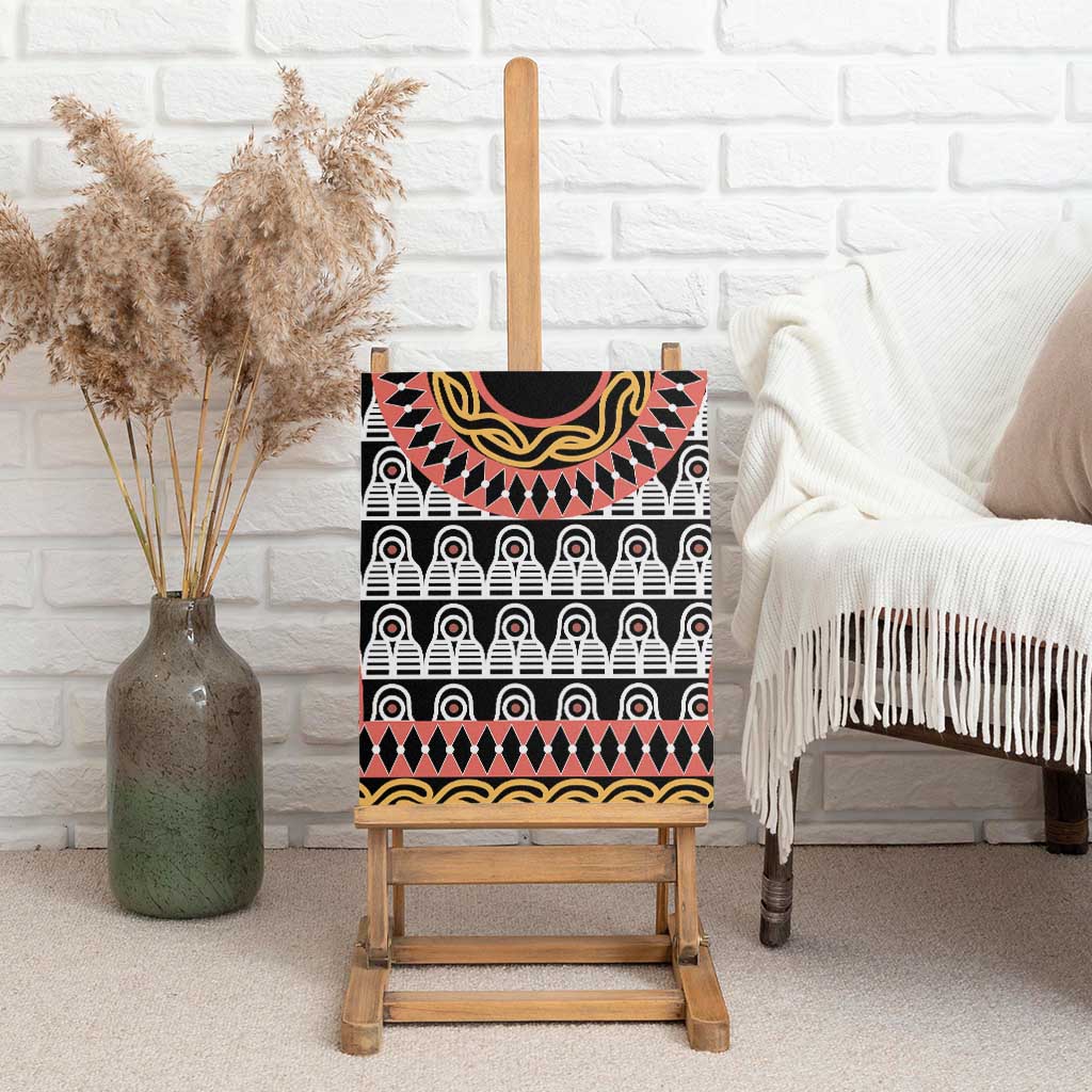 Cameroon Toghu Traditional Pattern Canvas Wall Art