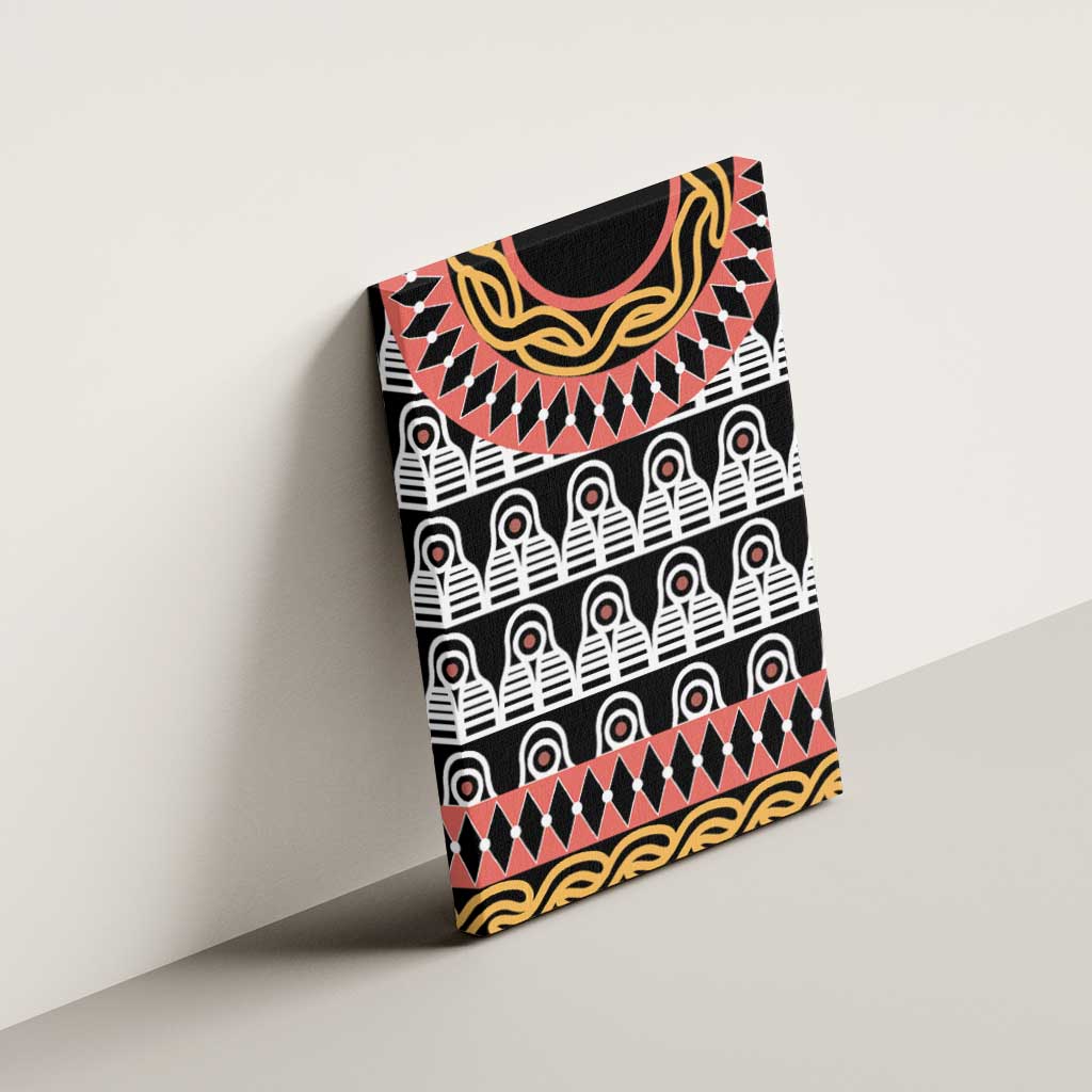 Cameroon Toghu Traditional Pattern Canvas Wall Art