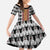 Cameroon Toghu Traditional Pattern Family Matching Long Sleeve Bodycon Dress and Hawaiian Shirt