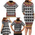 Cameroon Toghu Traditional Pattern Family Matching Long Sleeve Bodycon Dress and Hawaiian Shirt