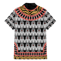 Cameroon Toghu Traditional Pattern Family Matching Mermaid Dress and Hawaiian Shirt