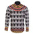 Cameroon Toghu Traditional Pattern Family Matching Off The Shoulder Long Sleeve Dress and Hawaiian Shirt