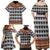 Cameroon Toghu Traditional Pattern Family Matching Off Shoulder Maxi Dress and Hawaiian Shirt
