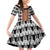 Cameroon Toghu Traditional Pattern Family Matching Off Shoulder Short Dress and Hawaiian Shirt