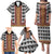Cameroon Toghu Traditional Pattern Family Matching Puletasi and Hawaiian Shirt
