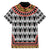 Cameroon Toghu Traditional Pattern Family Matching Puletasi and Hawaiian Shirt
