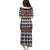 Cameroon Toghu Traditional Pattern Family Matching Puletasi and Hawaiian Shirt