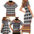 Cameroon Toghu Traditional Pattern Family Matching Short Sleeve Bodycon Dress and Hawaiian Shirt