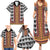 Cameroon Toghu Traditional Pattern Family Matching Summer Maxi Dress and Hawaiian Shirt