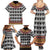 Cameroon Toghu Traditional Pattern Family Matching Summer Maxi Dress and Hawaiian Shirt
