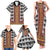 Cameroon Toghu Traditional Pattern Family Matching Tank Maxi Dress and Hawaiian Shirt