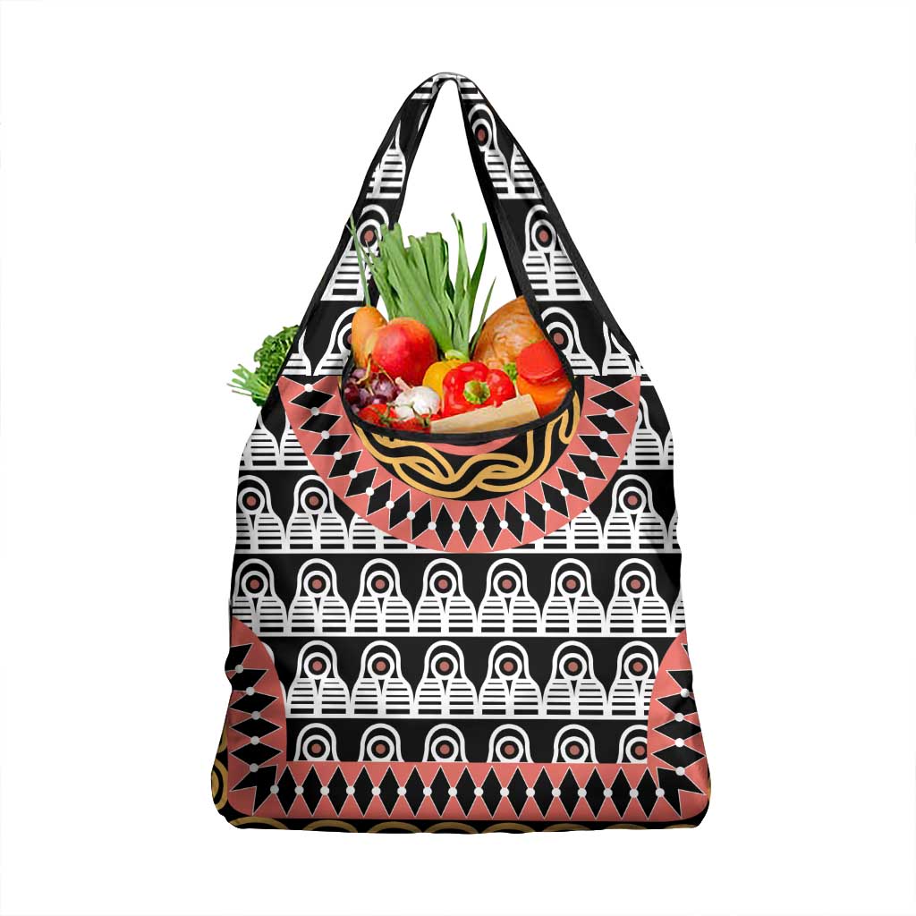 Cameroon Toghu Traditional Pattern Grocery Bag