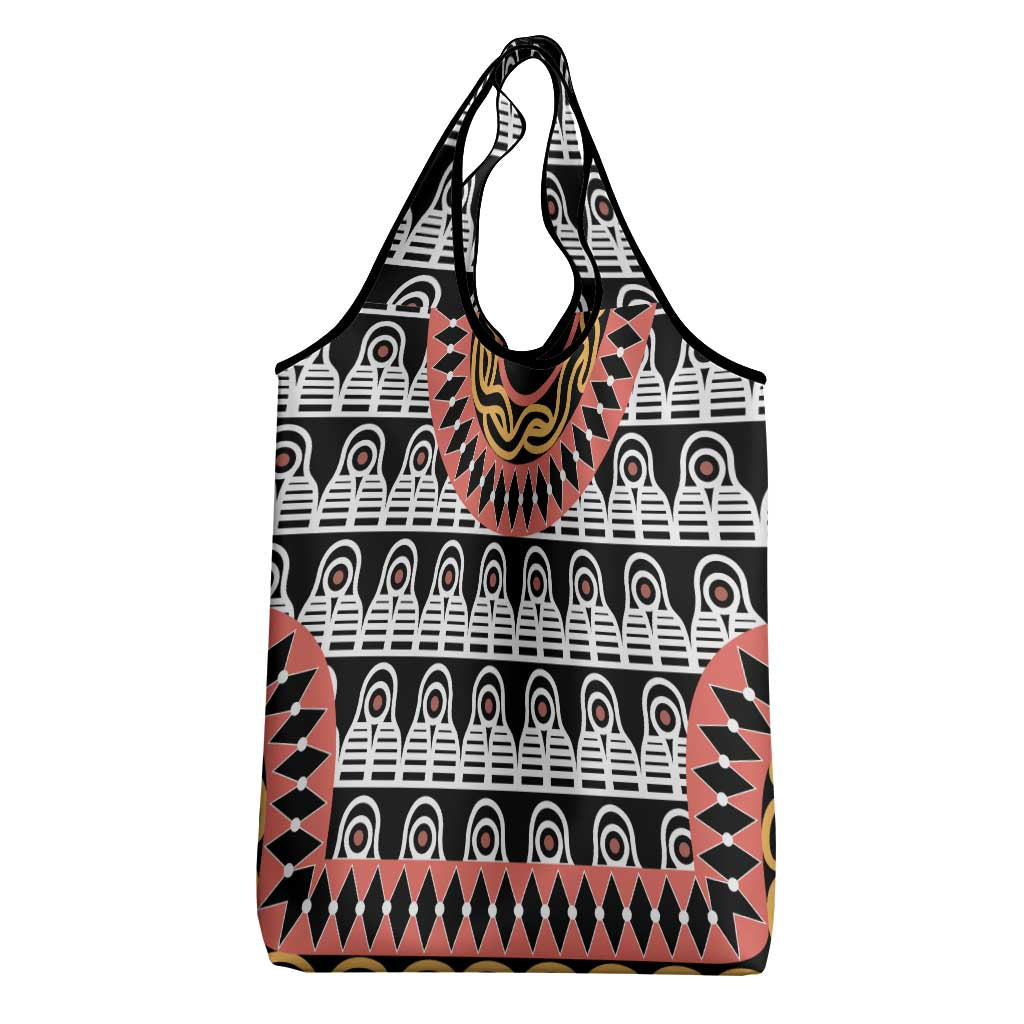 Cameroon Toghu Traditional Pattern Grocery Bag
