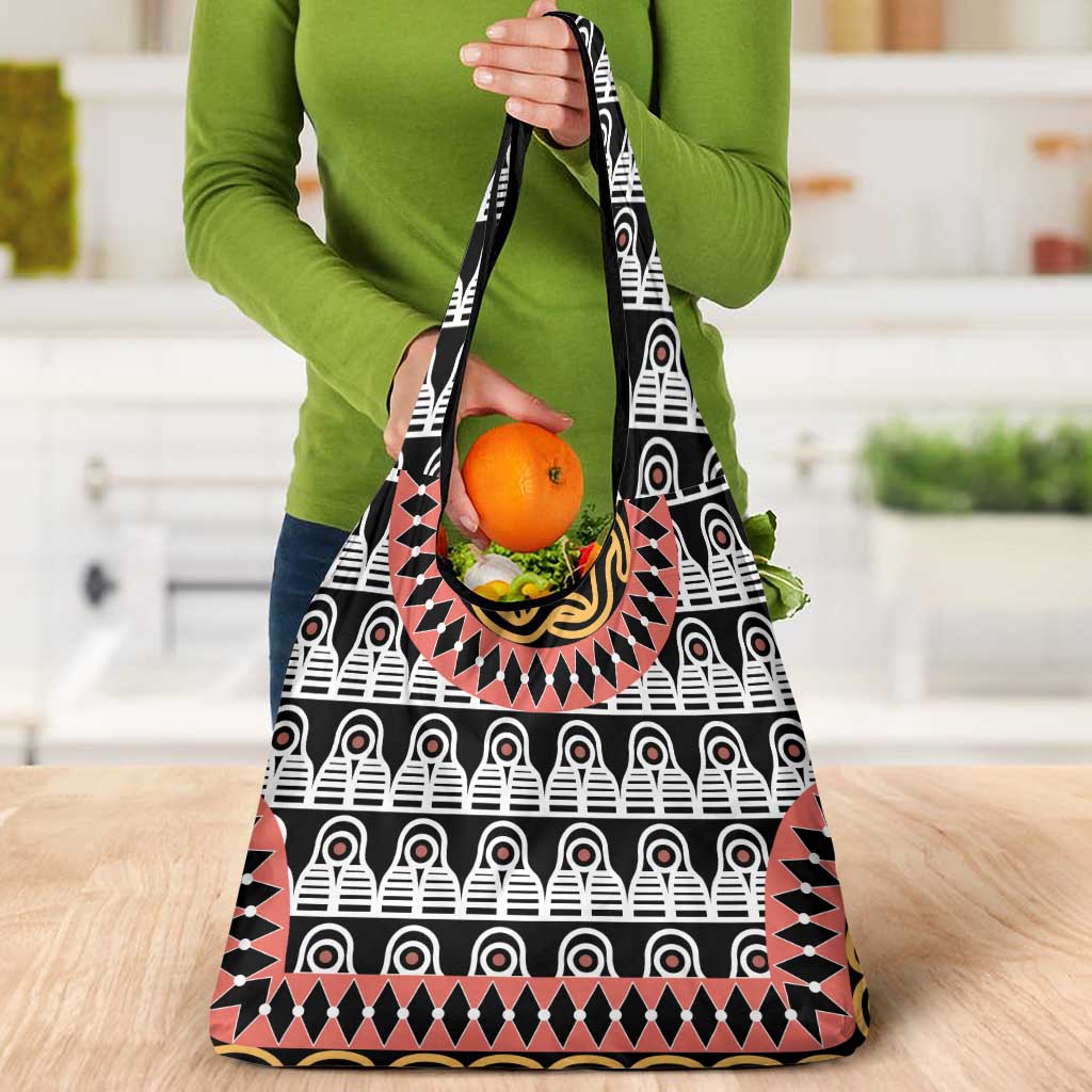 Cameroon Toghu Traditional Pattern Grocery Bag