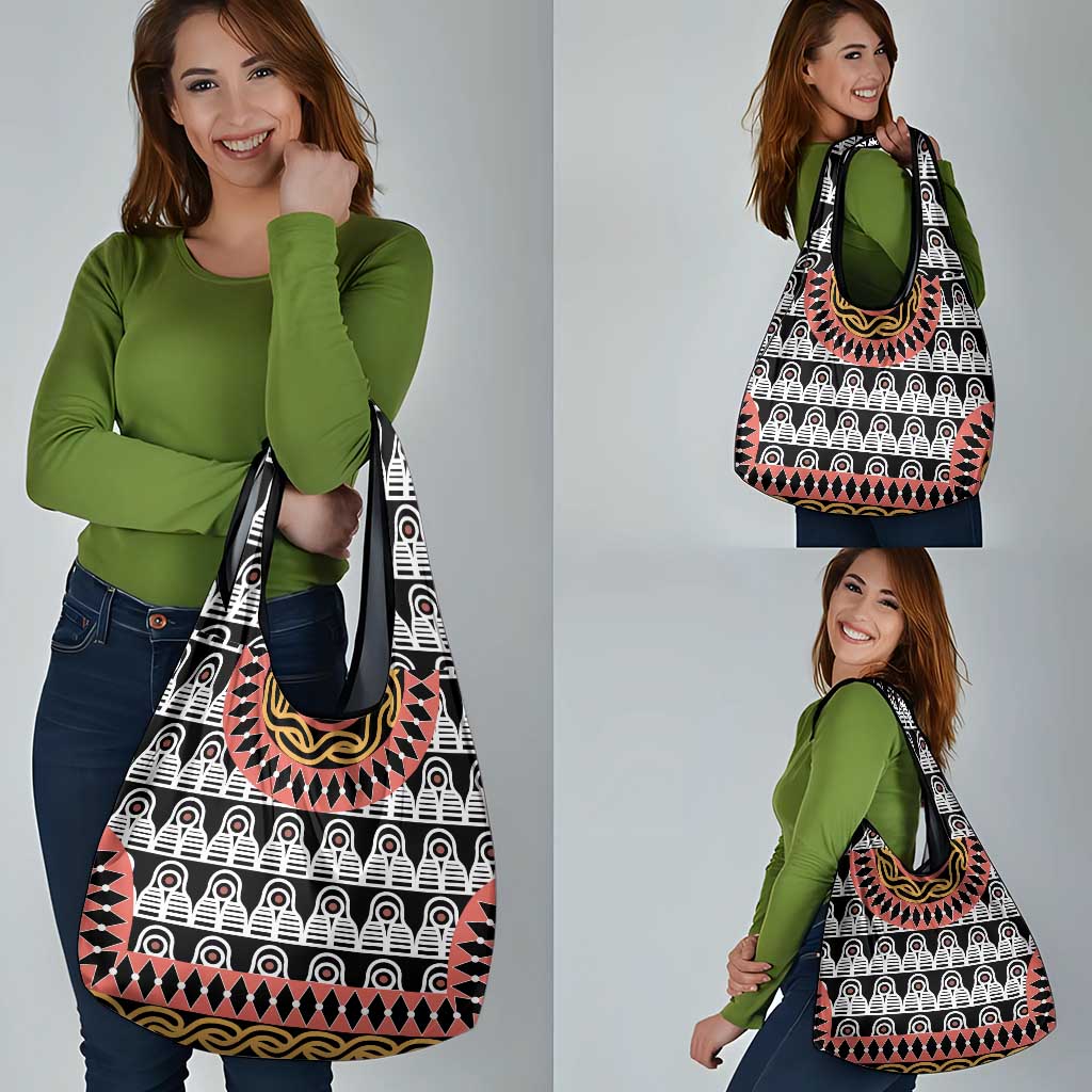 Cameroon Toghu Traditional Pattern Grocery Bag