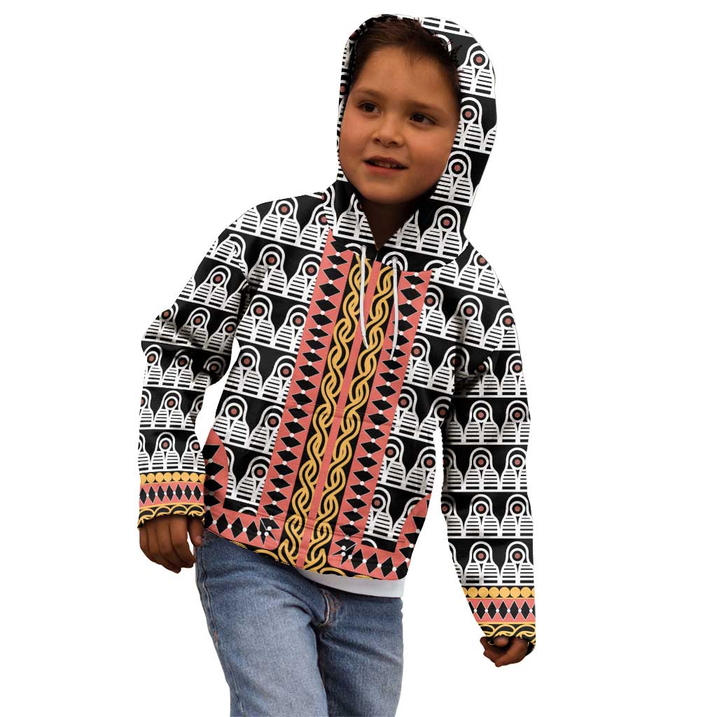 Cameroon Toghu Traditional Pattern Kid Hoodie