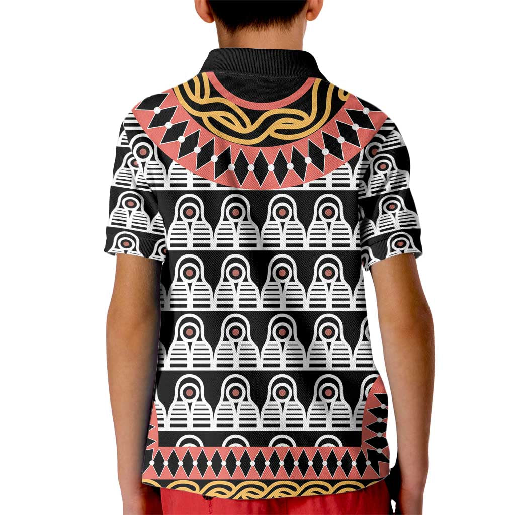 Cameroon Toghu Traditional Pattern Kid Polo Shirt